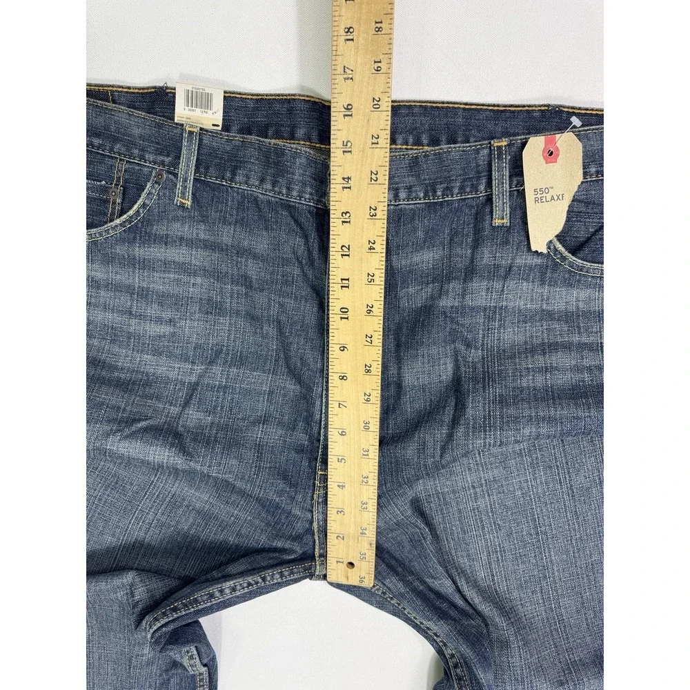 Levis 550 Jeans Mens 50x29 Relaxed Fit Tapered Leg Blue Denim NWT Big & Tall